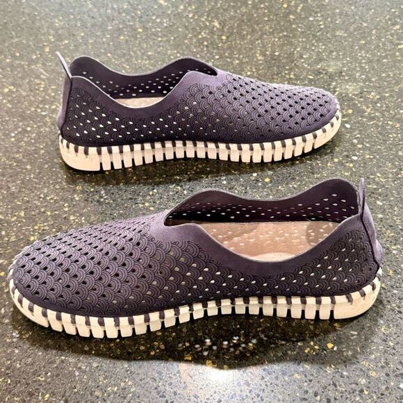 Ilse Jacobsen Tulip Slip on loafers. Navy Blue. Size 39. - Picture 6 of 10